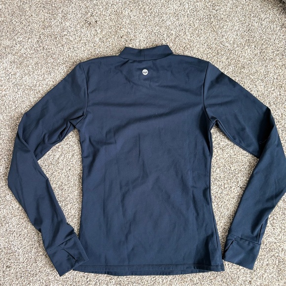 Senita Athletics Navy Long Sleeve Mock Neck Top - Picture 3 of 6